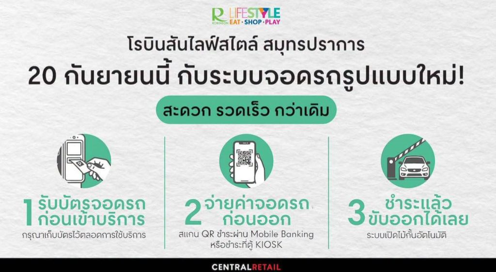 ประสบการณ์จอดรถที่สะดวกขึ้น รับบัตรจอด ชำระออนไลน์ ขับรถออกได้ทันที